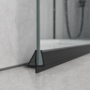 Shower Screen Seal - Fits 4-6mm Glass - Gaps 7-12mm - Black