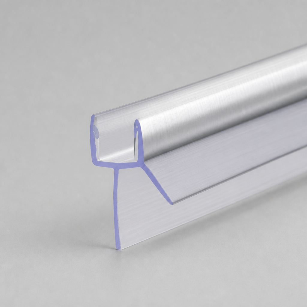 SEAL005CP - Chrome Shower Screen Seal - Fits 4-6mm Glass - Fits 11mm to 16mm gaps