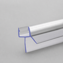 Angled studio view of the seal's T-fin profile showing the chrome strip along its top
