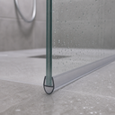 Shower Screen Seal - Fits 8-10mm Glass - Gaps 3-7mm - Black