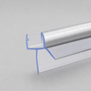 Angled studio view of the seal's hooked fin profile showing the chrome strip inset