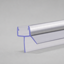 Studio shot of the seal's hooked fin profile with a chrome strip along the top edge