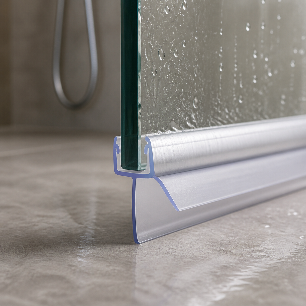 SEAL012CP - Chrome Shower Screen Seal - Fits 4-6mm Glass - Fits 15mm to 20mm gaps