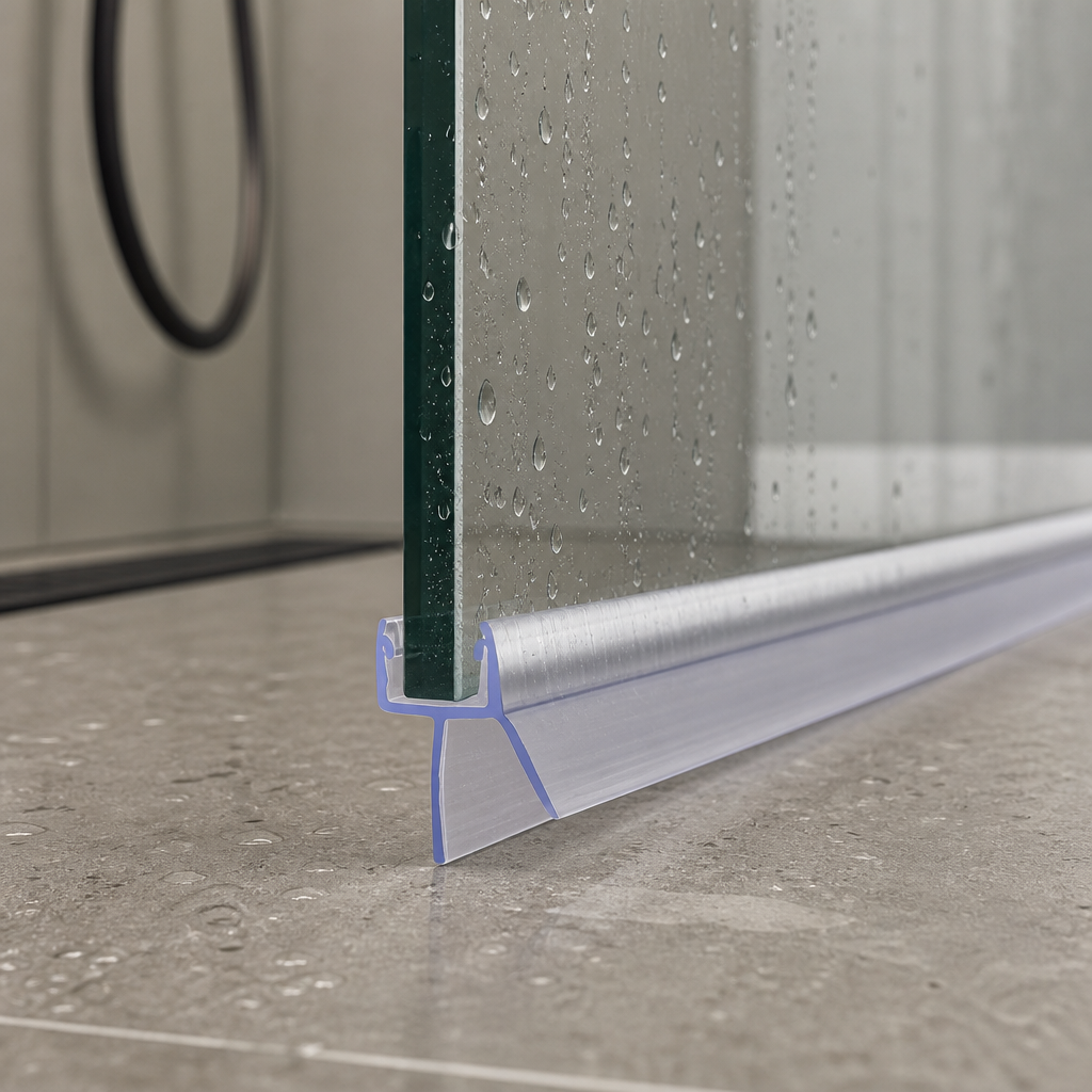SEAL012CP - Chrome Shower Screen Seal - Fits 4-6mm Glass - Fits 15mm to 20mm gaps