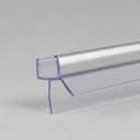 Studio shot of the seal's hooked channel profile with a chrome strip along the top