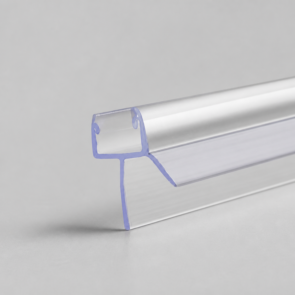 SEAL014CP - Chrome Shower Screen Seal - Fits 8-10mm Glass - Fits 15mm to 20mm gaps