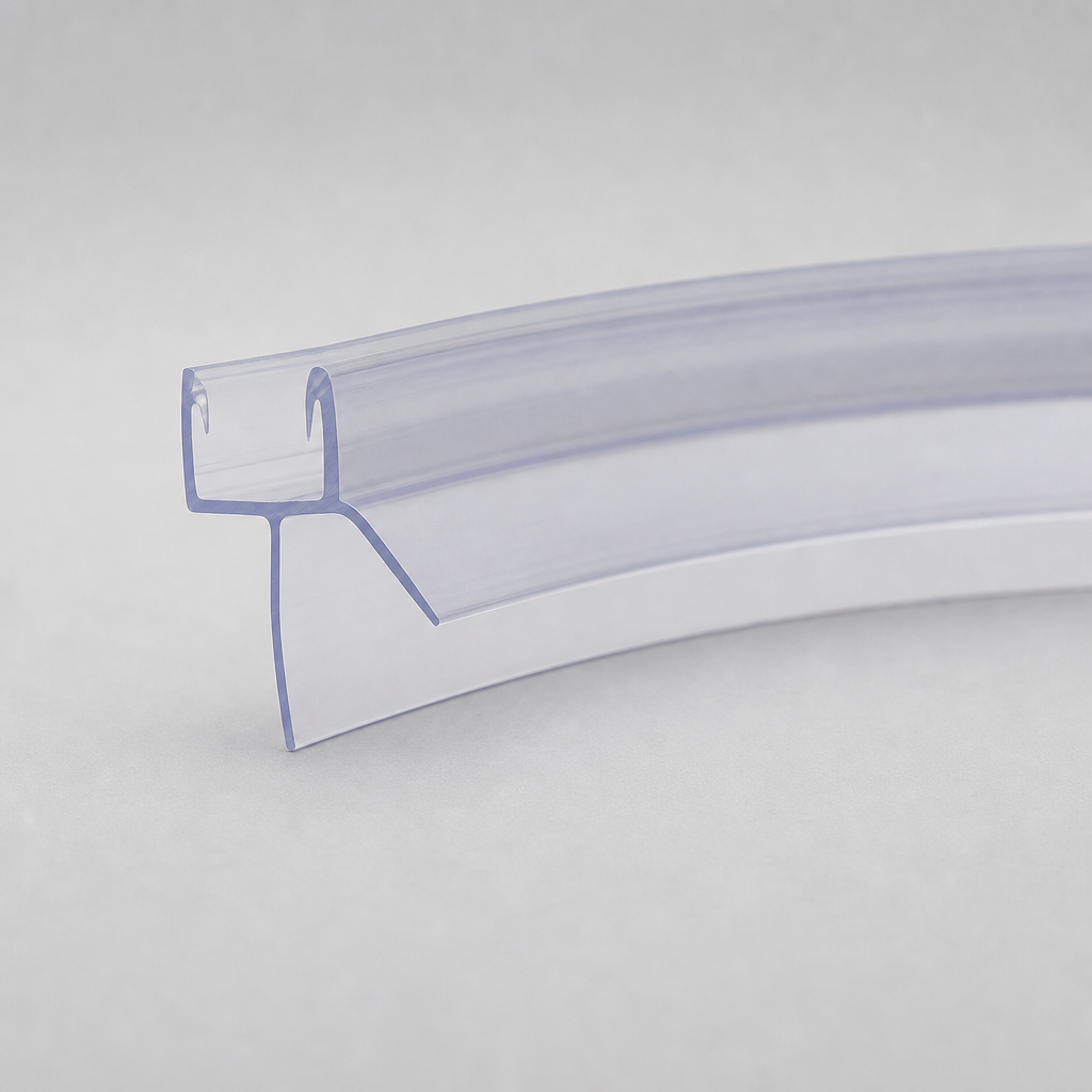 SEAL016 - Pre-Curved Shower Screen Seal - Fits 4-6mm Glass - Fits 11mm to 16mm gaps