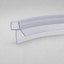 Angled studio view of the pre-curved seal's hooked profile along its curve