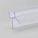 Studio shot of the pre-curved seal's T-fin profile shown with a gentle curve