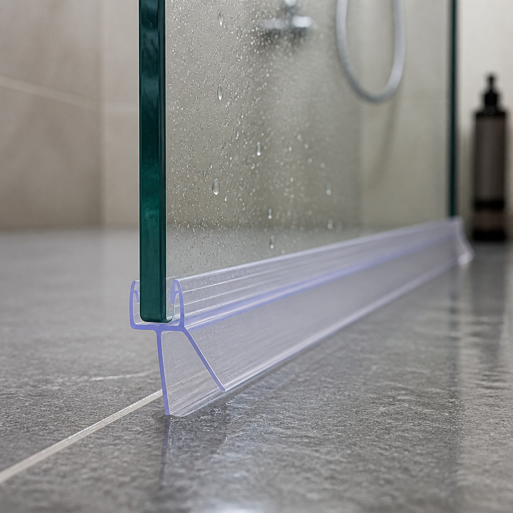 SEAL018 - Pre-Curved Shower Screen Seal - Fits 4-6mm Glass - Fits 18mm to 23mm gaps