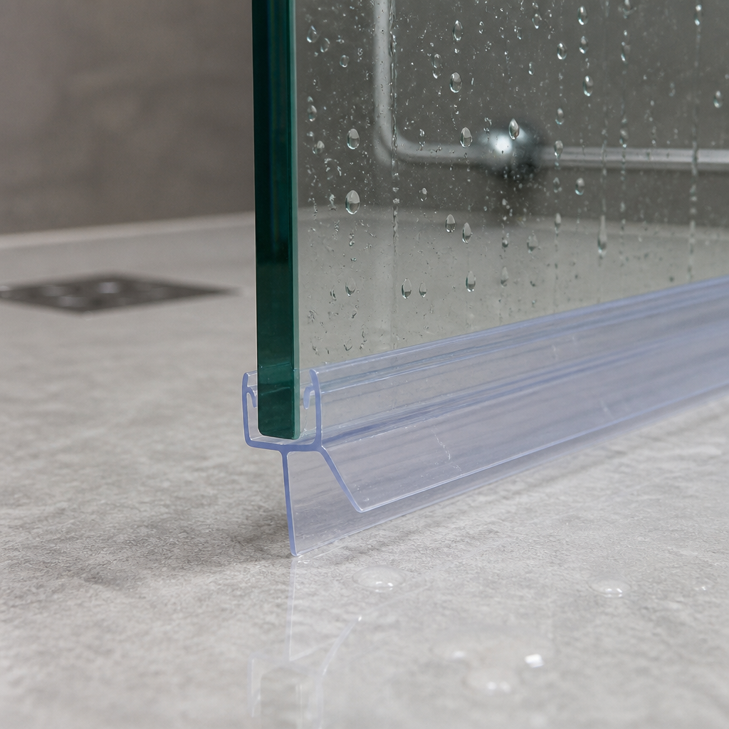 SEAL018 - Pre-Curved Shower Screen Seal - Fits 4-6mm Glass - Fits 18mm to 23mm gaps