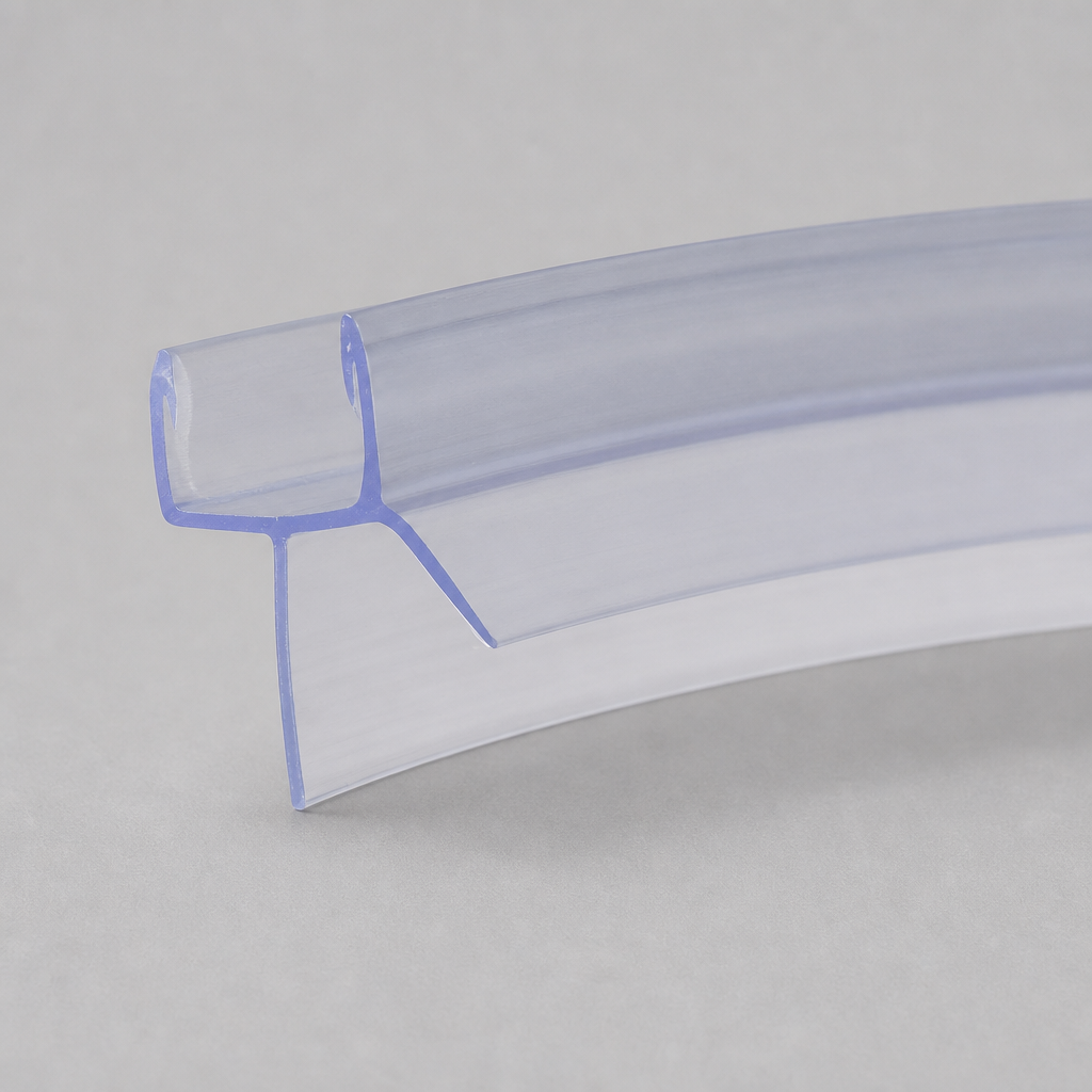SEAL018 - Pre-Curved Shower Screen Seal - Fits 4-6mm Glass - Fits 18mm to 23mm gaps