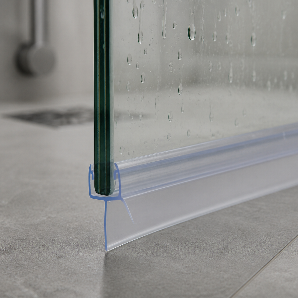 SEAL019 - Pre-Curved Shower Screen Seal - Fits 8mm Glass - Fits 7mm to 12mm gaps