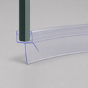 Angled studio view of the pre-curved seal's hooked profile along its curve