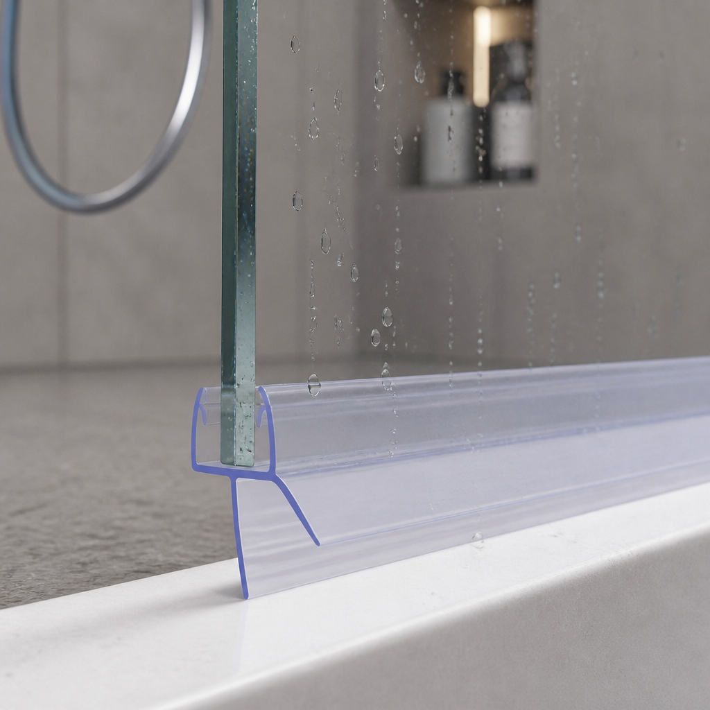 SEAL020 - Pre-Curved Shower Screen Seal - Fits 8mm Glass - Fits 11mm to 16mm gaps