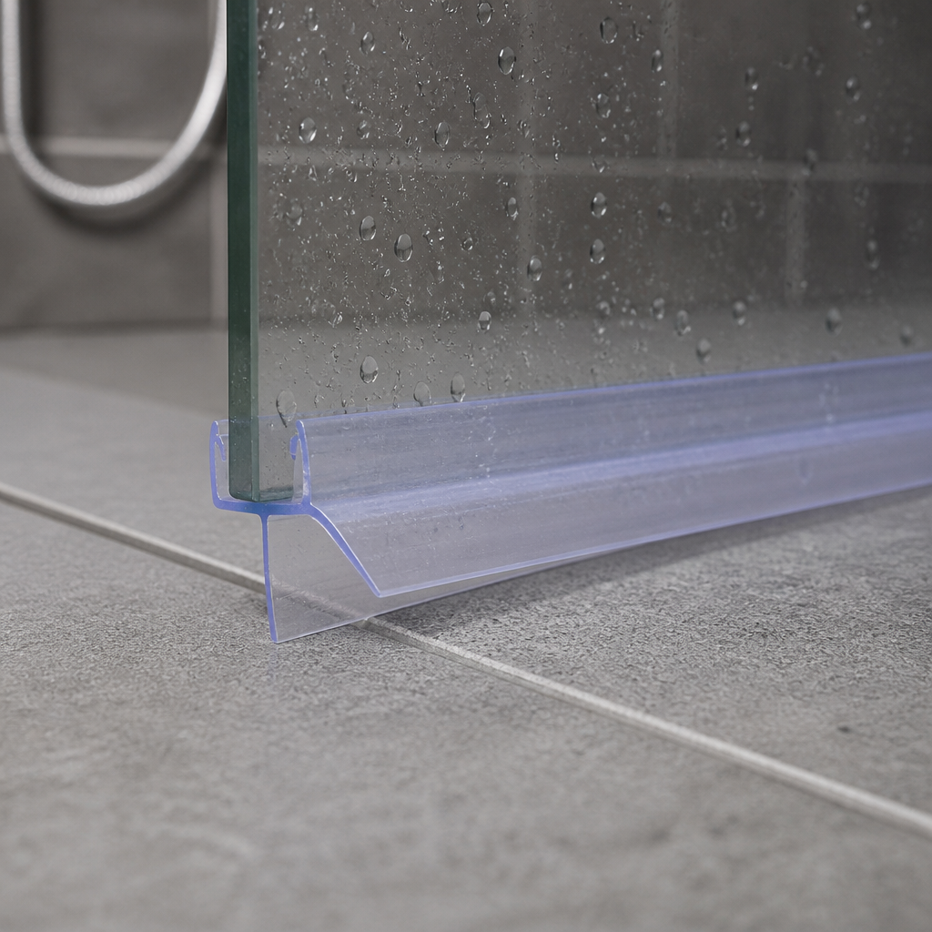 SEAL021 - Pre-Curved Shower Screen Seal - Fits 8mm Glass - Fits 15mm to 20mm gaps