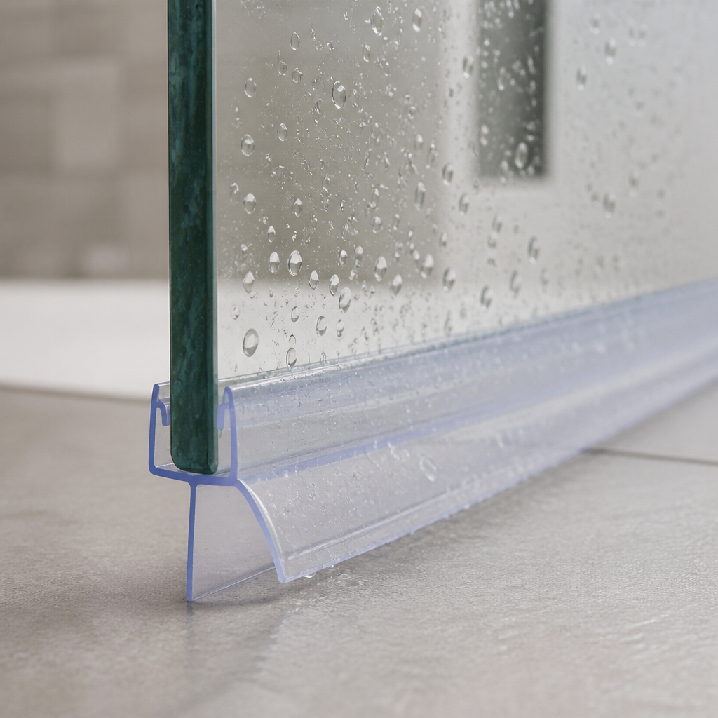 SEAL021 - Pre-Curved Shower Screen Seal - Fits 8mm Glass - Fits 15mm to 20mm gaps