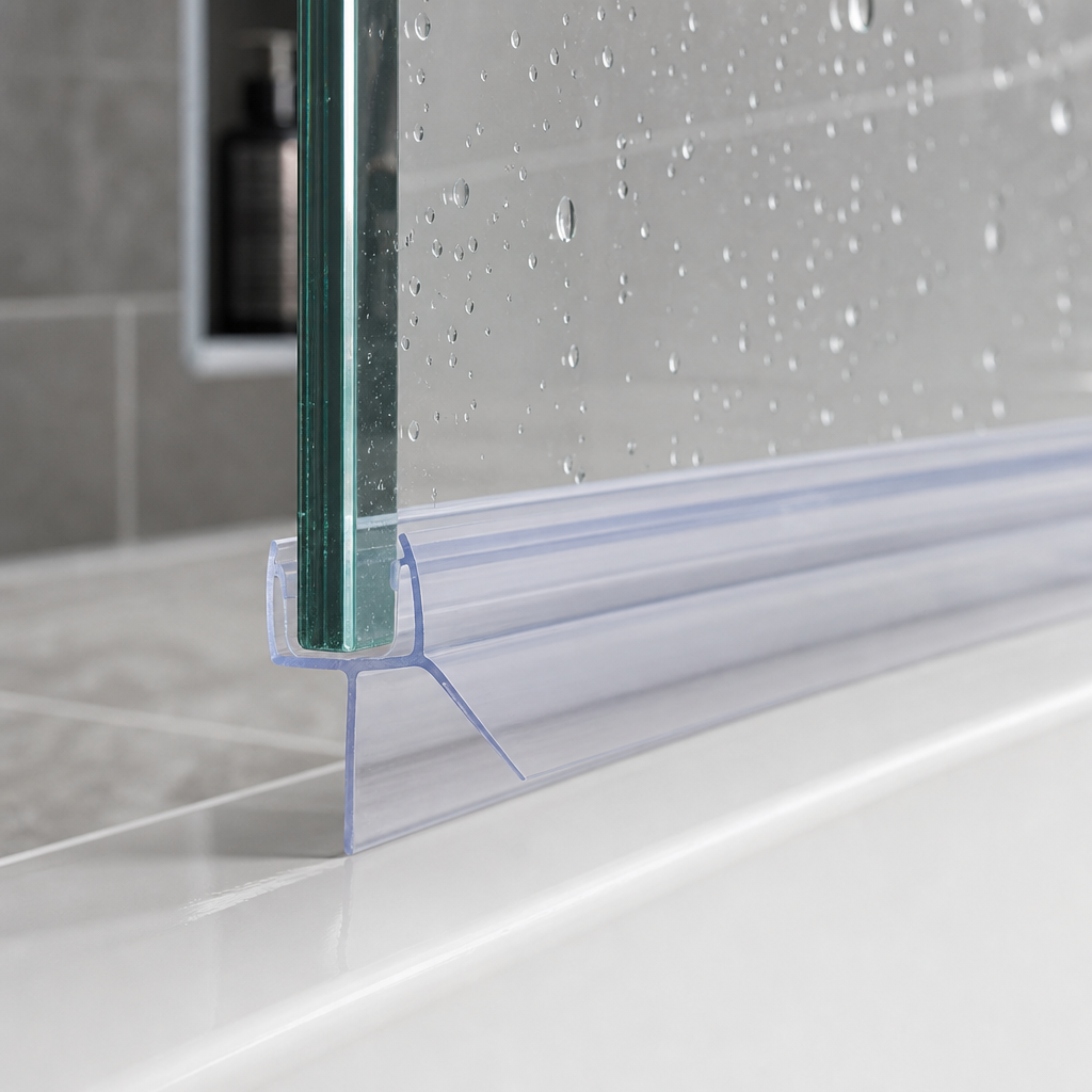 SEAL022 - Pre-Curved Shower Screen Seal - Fits 8mm Glass - Fits 18mm to 23mm gaps