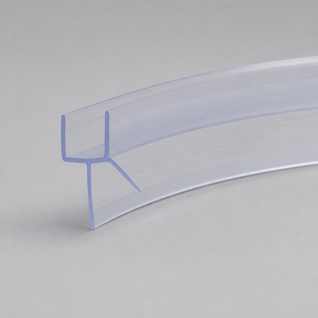SEAL022 - Pre-Curved Shower Screen Seal - Fits 8mm Glass - Fits 18mm to 23mm gaps