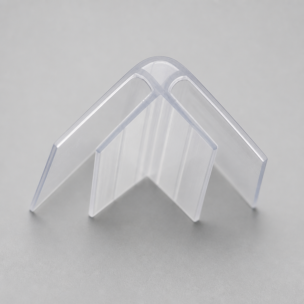 SEAL061 - Shower Screen Seal - Fits 4-6mm Glass - 90 Degree Join