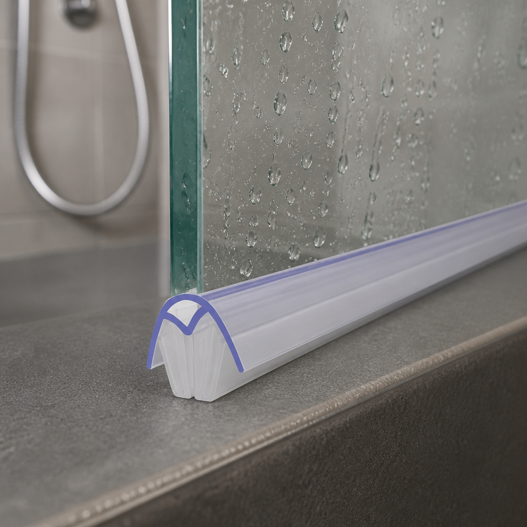 SEAL062 - Shower Screen Seal - Fits 8-10mm Glass - 90 Degree Join