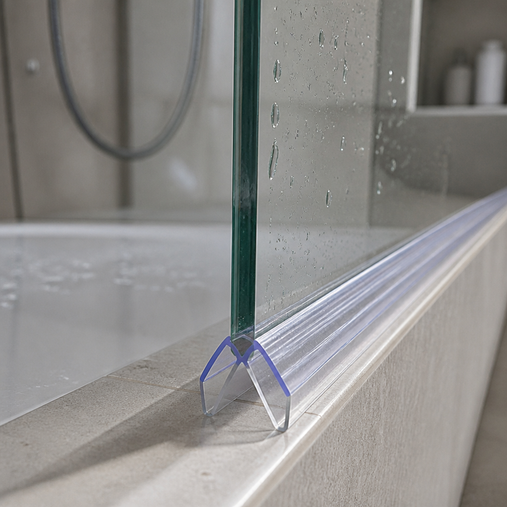 SEAL062 - Shower Screen Seal - Fits 8-10mm Glass - 90 Degree Join