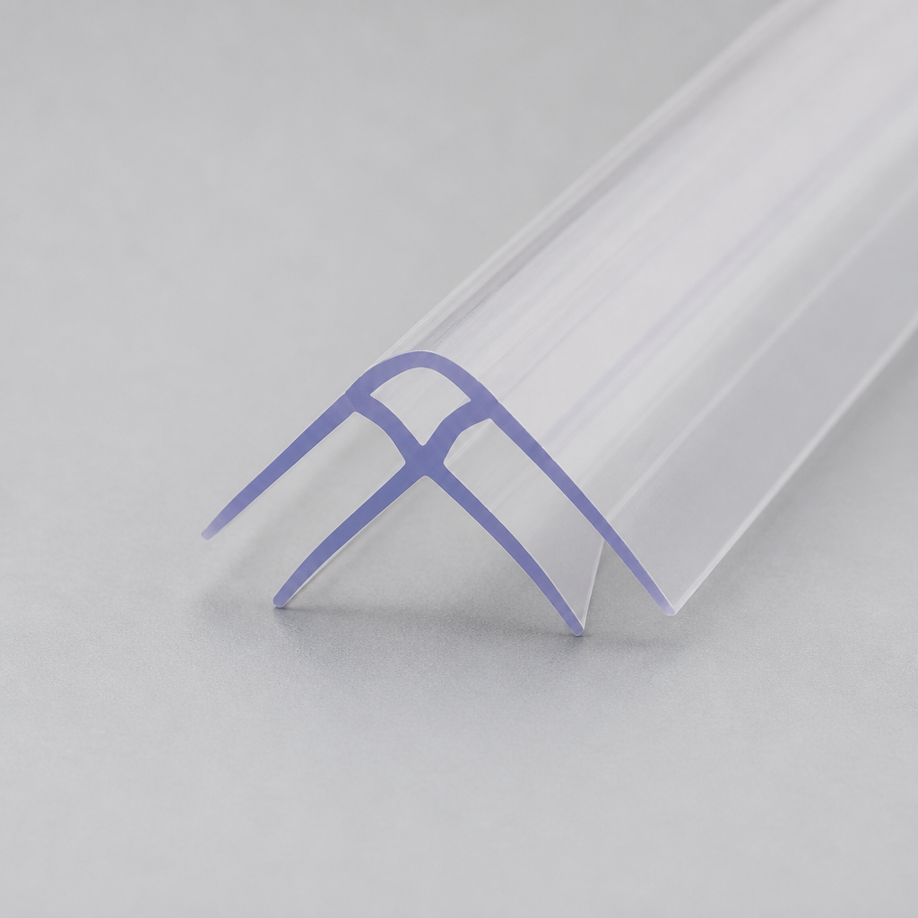 SEAL062 - Shower Screen Seal - Fits 8-10mm Glass - 90 Degree Join