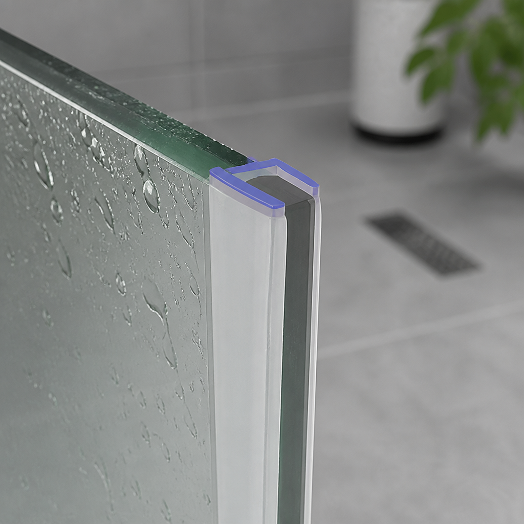 Shower Screen Seal - Fits 8-10mm Glass - 90 Degree Join