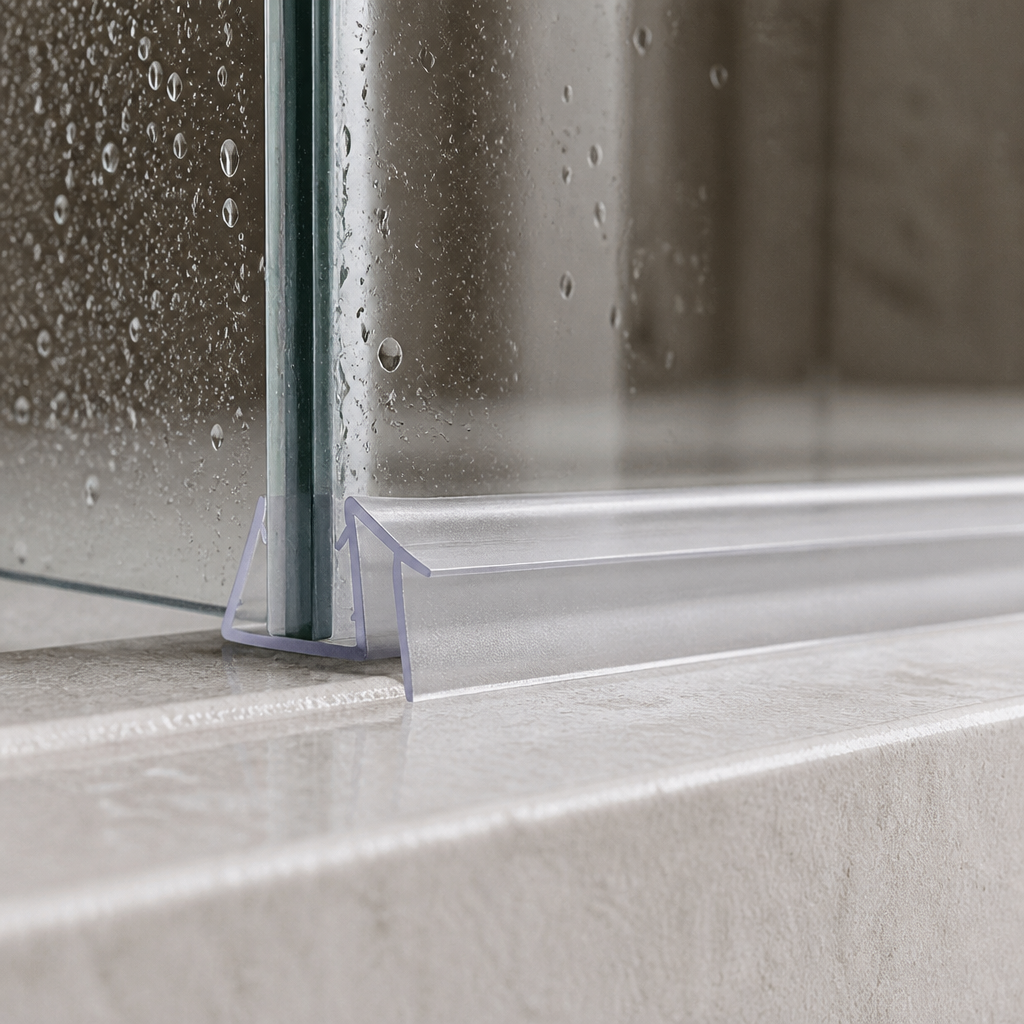 Shower Screen Seal - Fits 8-10mm Glass - Fits 2mm to 6mm gaps