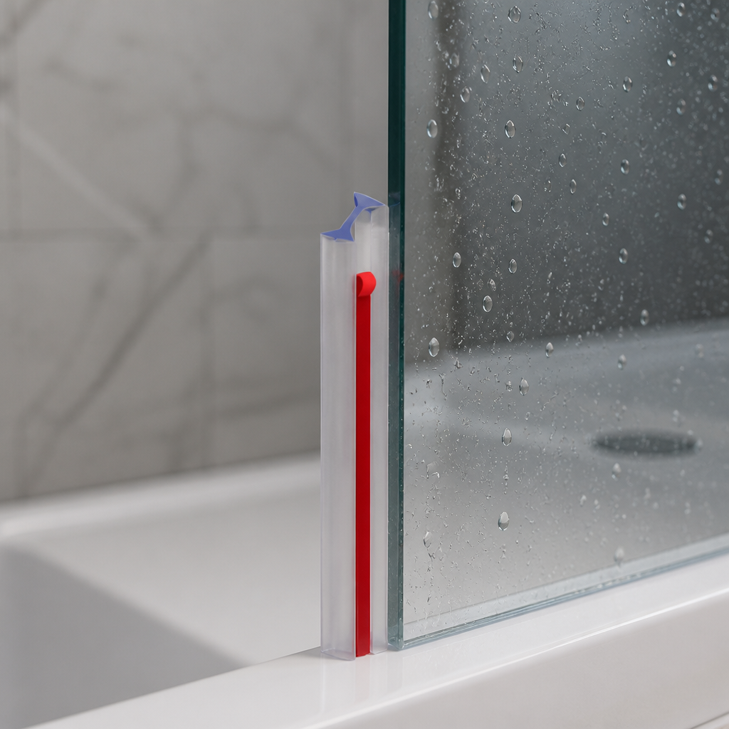 SEAL090 - Shower Screen Seal - Fits 8mm Glass - Self Adhesive I Join Seal