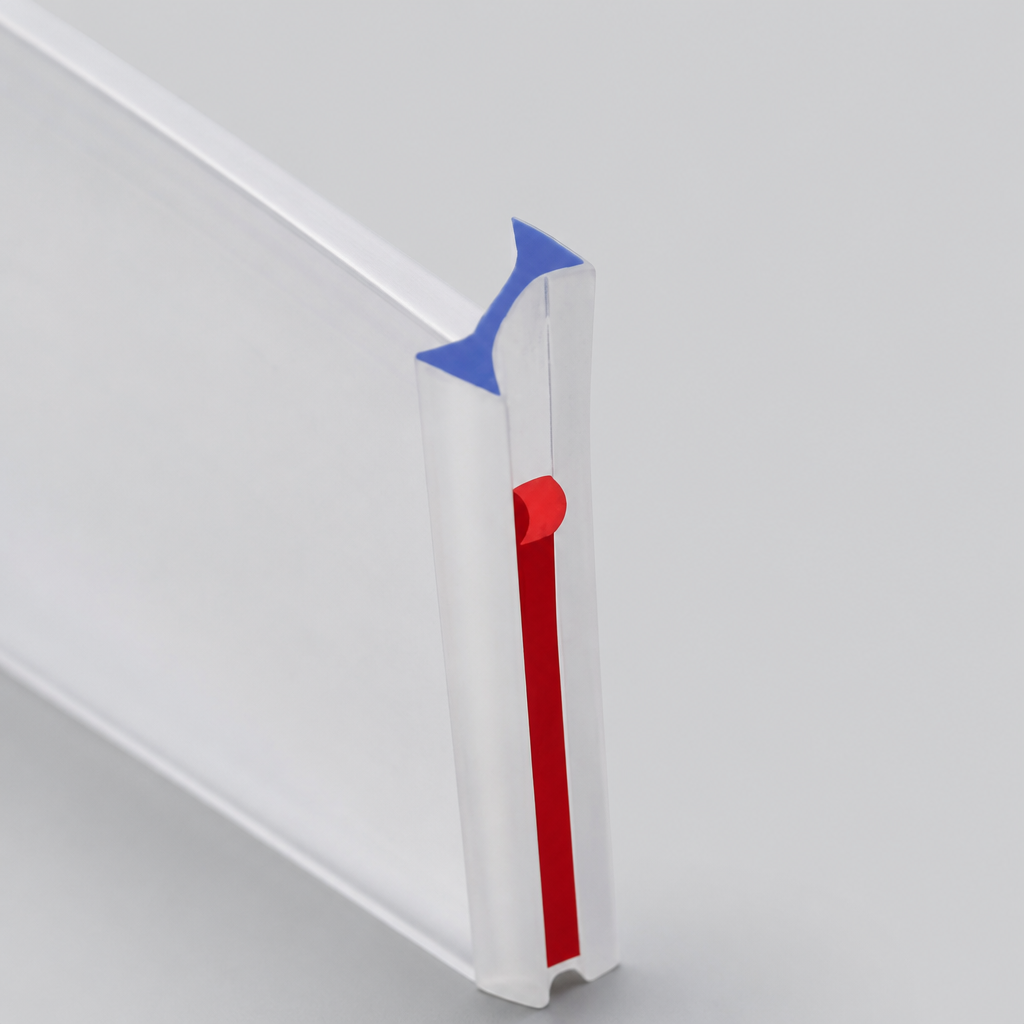 SEAL091 - Shower Screen Seal - Fits 10mm Glass - Self Adhesive I Join Seal