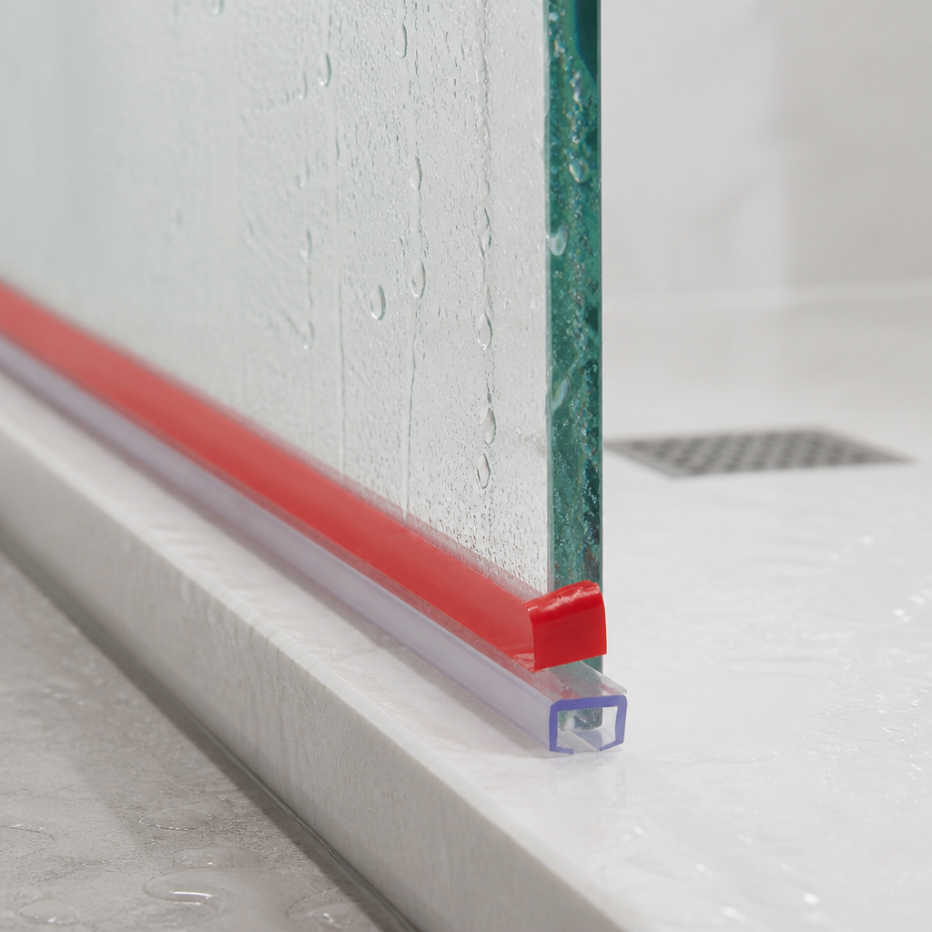 SEAL093 - Shower Screen Seal - With Double Sided VHB Tape - Lengths of 800mm, 900mm, 1400mm and 2000mm