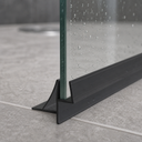 Shower Screen Seal - Fits 4-6mm Glass - Gaps 11-16mm - Black