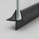Shower Screen Seal - Fits 4-6mm Glass - Gaps 11-16mm - Black — view 2