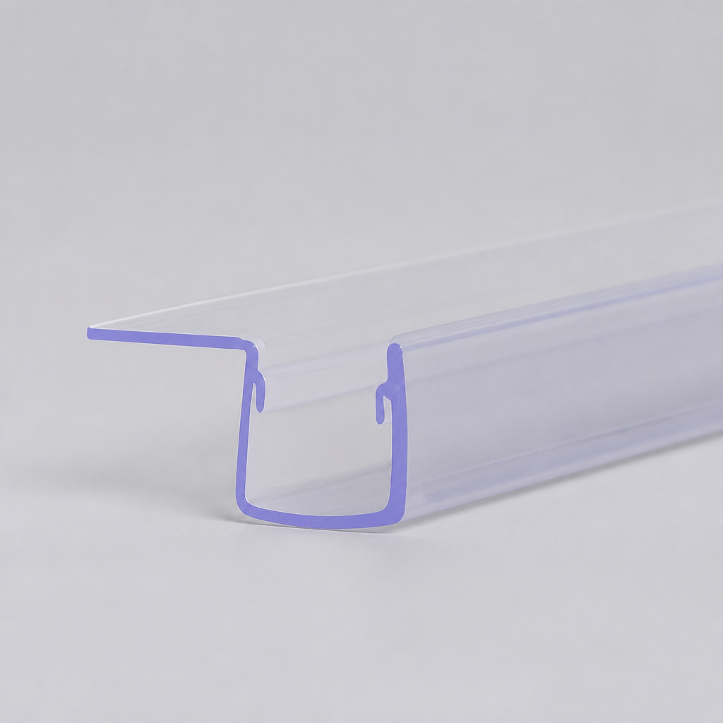 SEAL107 - Shower Screen Seal - Fits 4-6mm Glass - Fin Depth of 20mm