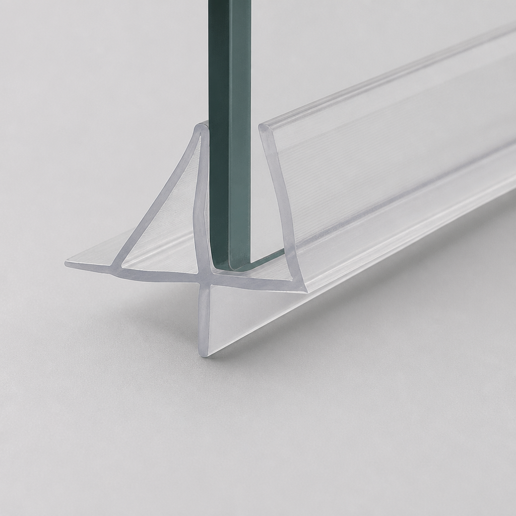 SEAL118B - Shower Screen Seal - Fits 8-10mm Glass - Gaps 2-6mm - Black