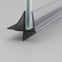 Shower Screen Seal - Fits 8-10mm Glass - Gaps 2-6mm - Black — view 2