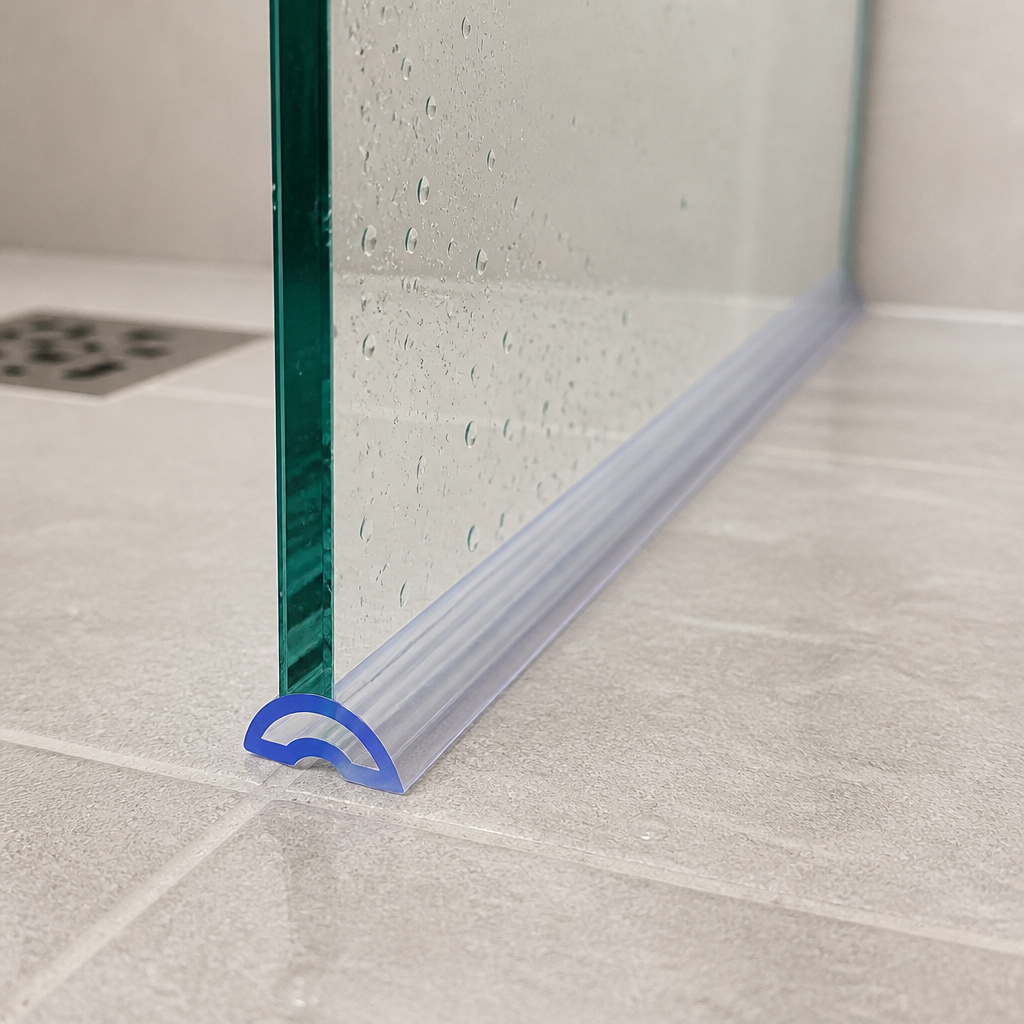 SEAL119C - Shower Threshold Seal - Clear - Lengths of 800mm, 900mm, 1400mm and 2000mm
