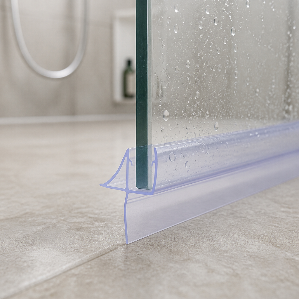 Shower Screen Seal - 4-6mm Glass - Fits 15mm to 20mm Gaps