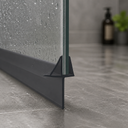 Shower Screen Seal - Fits 4-6mm Glass - Gaps 20-25mm - Black — view 3