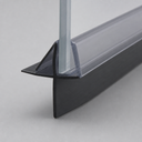 Shower Screen Seal - Fits 4-6mm Glass - Gaps 20-25mm - Black — view 2