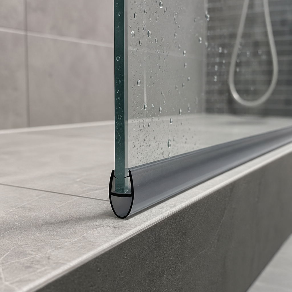 SEAL158B - Shower Screen Seal - Fits 8-10mm Glass - Lengths of 800mm, 900mm, 1400mm, 2000mm and 2600mm