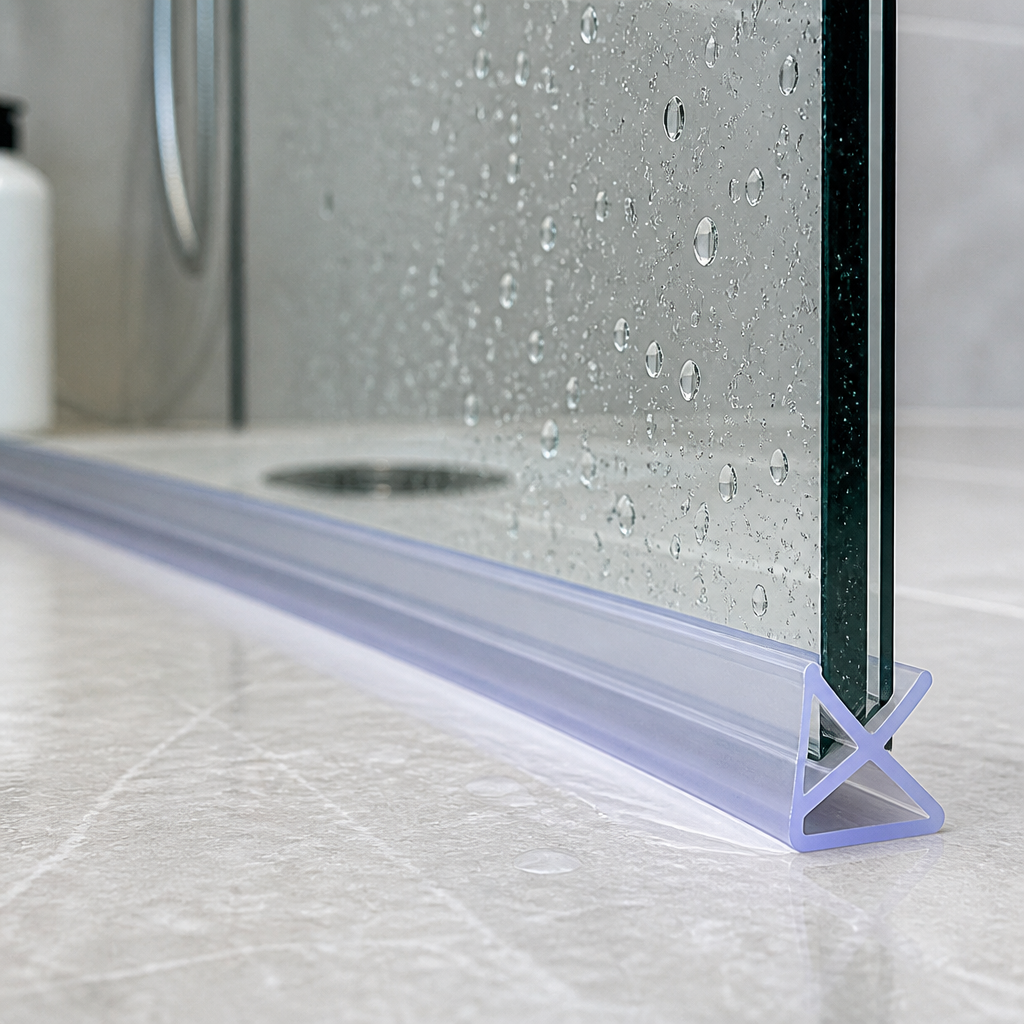 SEAL185 - Shower Screen Seal - Fits 3-4mm Glass - 90 Deg Join