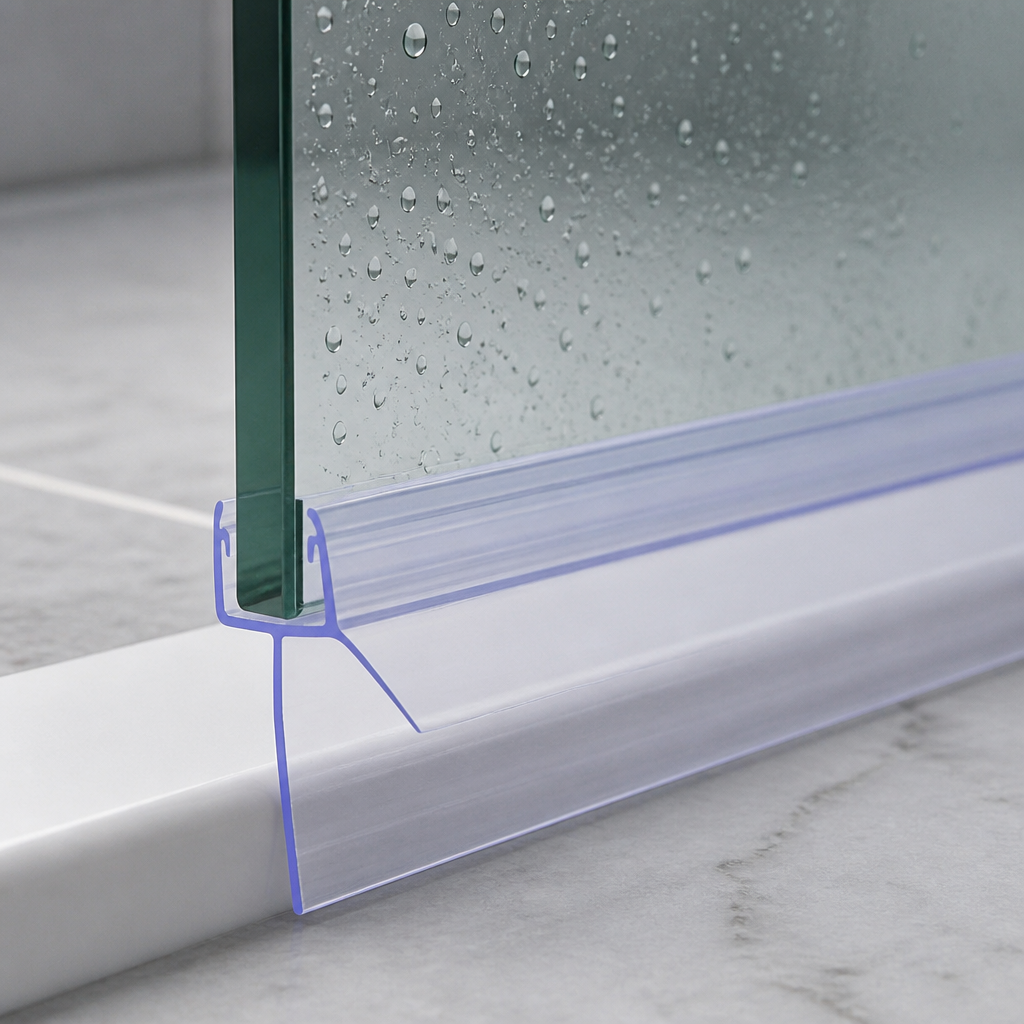 Shower Screen Seal - Fits 6-8mm Glass - Fits 26mm to 30mm gaps