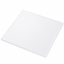 White opal acrylic sheet, angled studio shot on a white background