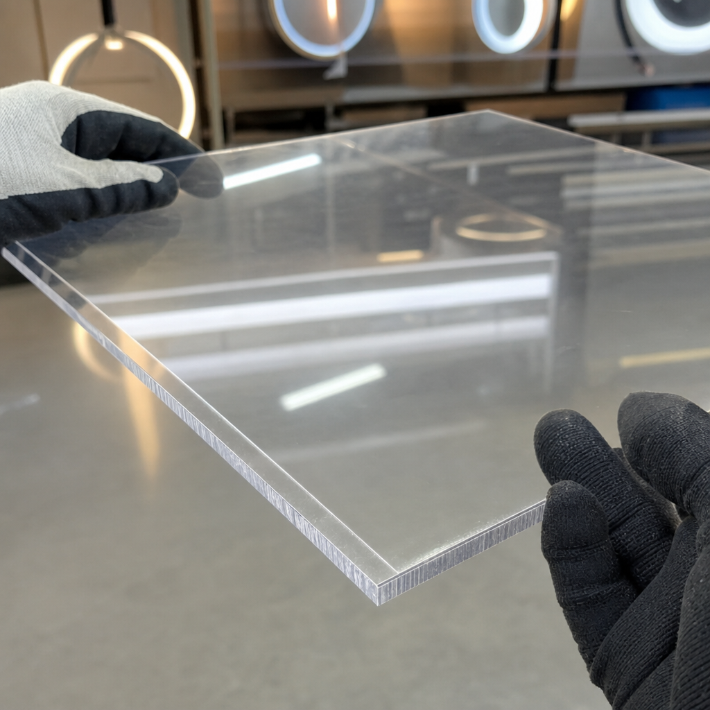 Clear Prismatic Acrylic Sheet 3mm Thick 2500mm x 1250mm for Displays