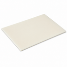 Ivory nylon sheet angled on white, square-cut edge showing a moderate thickness