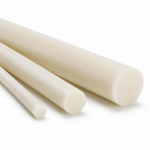 Four cream nylon 66 bars stepped slim to thick across white, cut faces towards the right