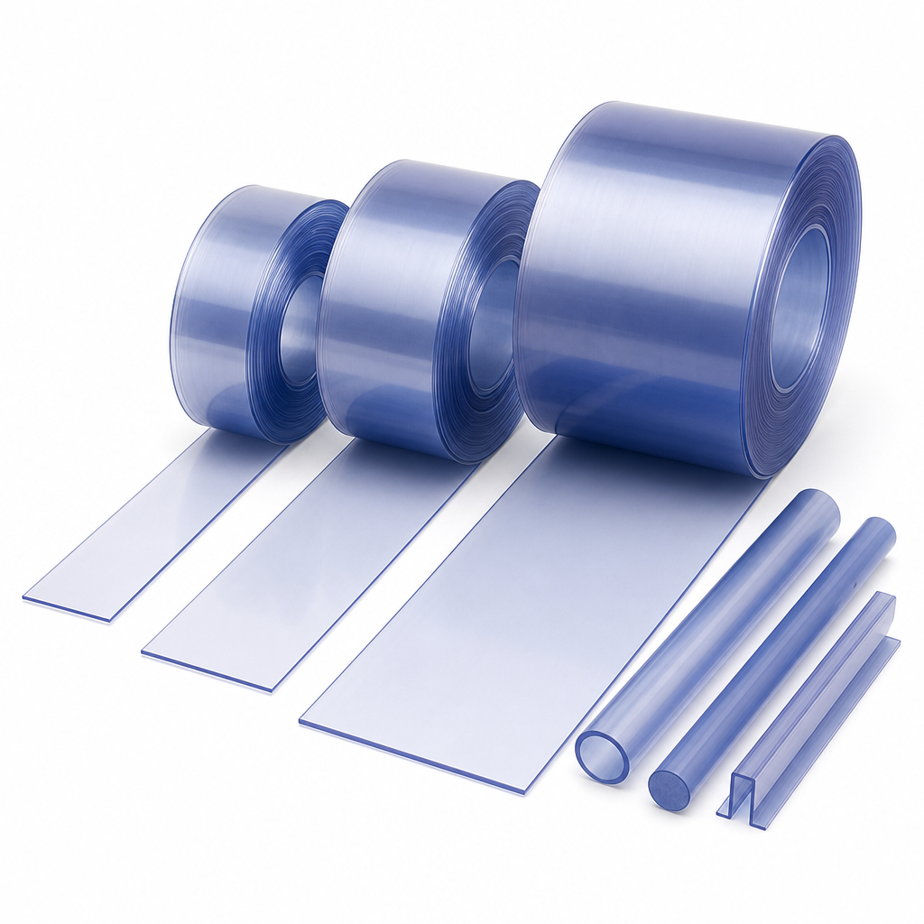 PVC Strip Curtain Rolls for Cold Temperatures – 100mm to 400mm Widths