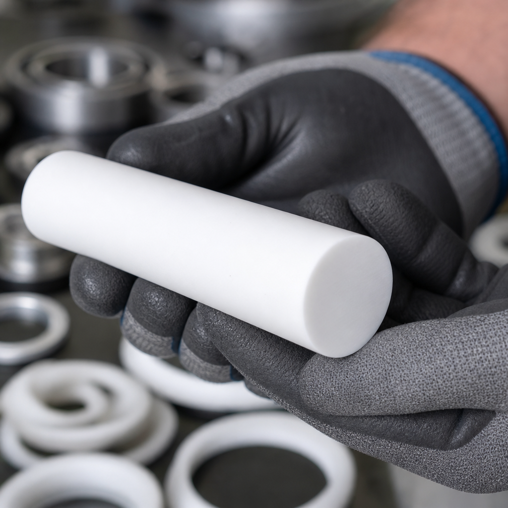 PTFE Rods in 4mm to 25mm Diameters for Industrial Use
